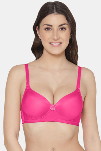 Buy Tweens Padded Non Wired 3/4Th Coverage Push-Up Bra - Dark Pink